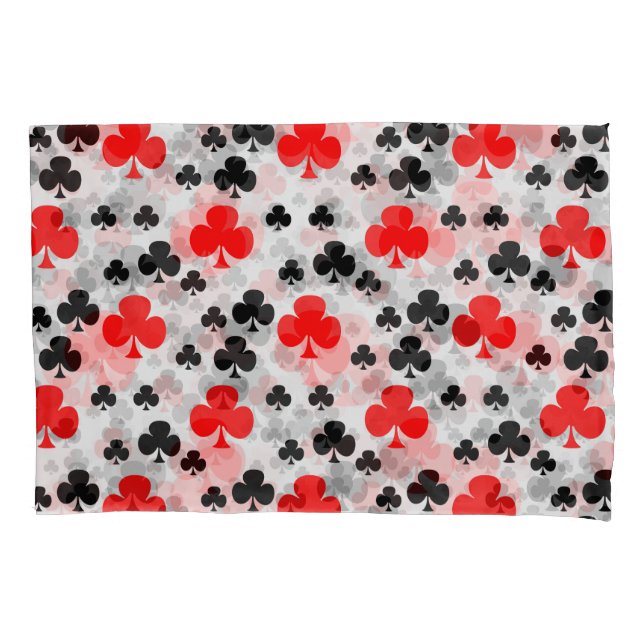 Abstrato do Red Black Clover Club - Padrão Design (Frente)