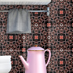 Abstrato Dourado e Na moda preto<br><div class="desc">design na moda e azulejo decorativo moderno em ouro rosa e preto.</div>