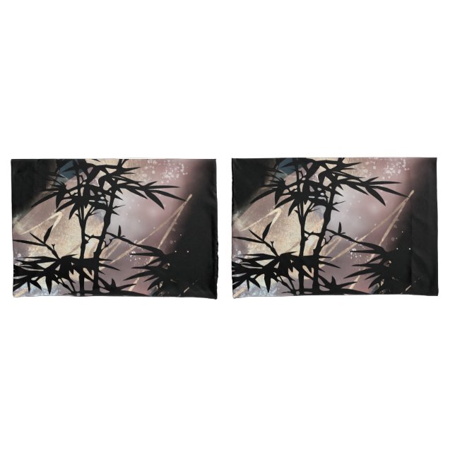 Abstrato Dourado e Preto com Piloto Bamboo (Frente - conjunto)