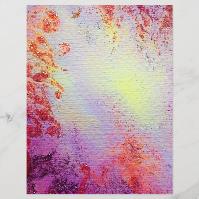 ABSTRATO DOURADO SWIRLS, cor-de-rosa amarelo-claro (Frente)