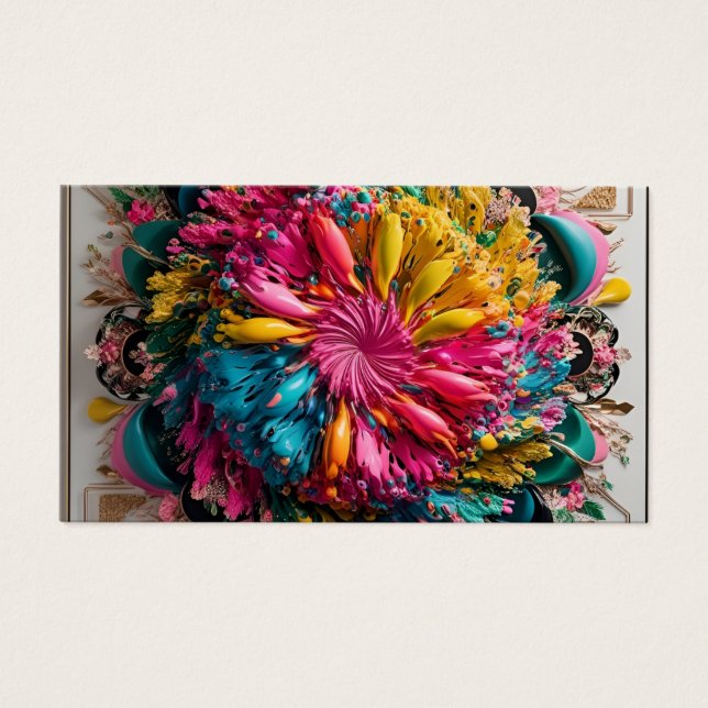 Abstrato Eclecética Máxima Imprimível Colorida (Frente)