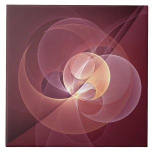 Abstrato Elegante Moderno Vinho Vermelho Arte Frac