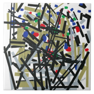 Abstrato em fita e formas alfabéticas 1