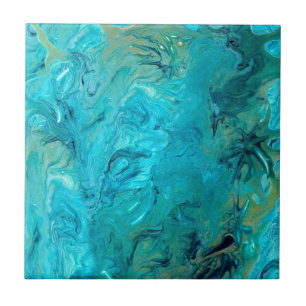 Abstrato emerald fluido art faux marble
