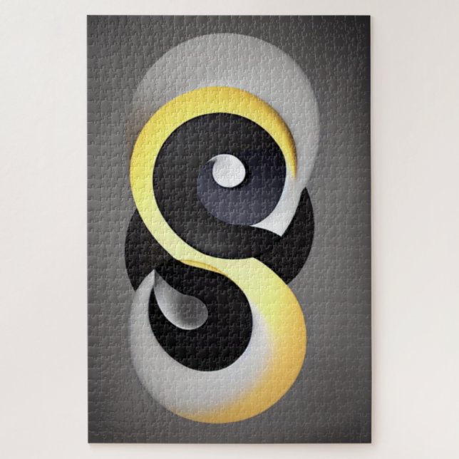 Abstrato Enso Jigsee Quebra-cabeça (Vertical)