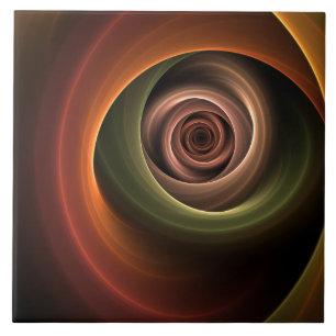 abstrato espiral 3D Cores quentes quentes Arte Fra