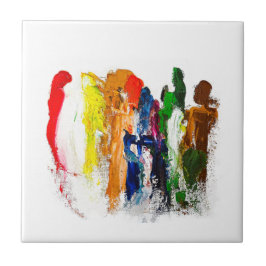 Abstrato Expressão de figuras humanas em movimento