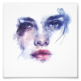 Abstrato Expressionismo Foto Retrato de Mulher