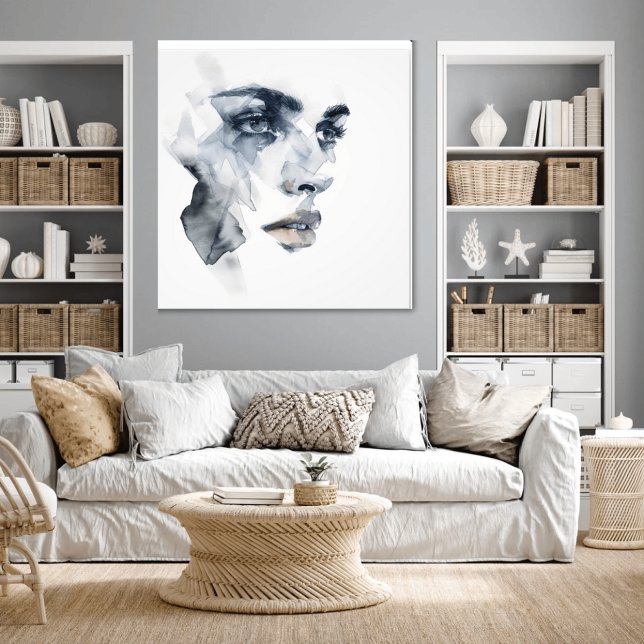 Abstrato Expressionismo Foto Retrato de Mulher (Criador carregado)