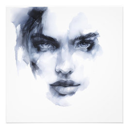 Abstrato Expressionismo Foto Retrato de Mulher