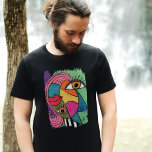 Abstrato face Colorida Artsy Divertido Impressiona<br><div class="desc">Este brilhante e colorido design foi criado com a minha arte original de giz abstrato com design de cubismo branco com grandes olhos e lábios vermelhos em um design de blocos coloridos modernos cor rosa,  verde,  azul,  amarelo,  roxo e brilhante,  cor-de-rosa,  verde e vibrante.</div>