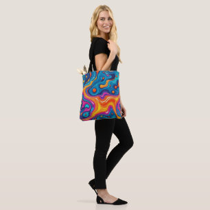 Abstrato face trabalho de arte 1200 - Tote Bag