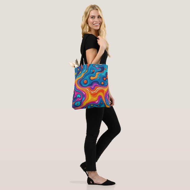Abstrato face trabalho de arte 1200 - Tote Bag (No(a) Modelo)