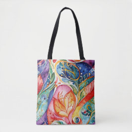Abstrato face trabalho de arte 1207 - Tote Bag