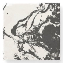 Abstrato Faces Porta copos de Pedra de Arte Incide