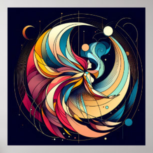Abstrato Fairy Art Poster