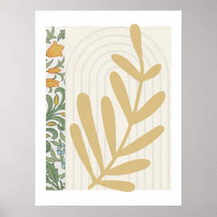 Abstrato Fern Leaf Poster