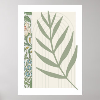 Abstrato Fern Leaf Poster