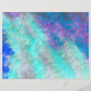 Abstrato Floral Arte Azul, Azul, Decoupage