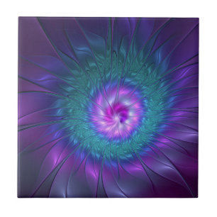 Abstrato Floral Beauty Fractal Colorida Flor