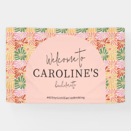 Abstrato Floral cor-de-rosa-pêssego