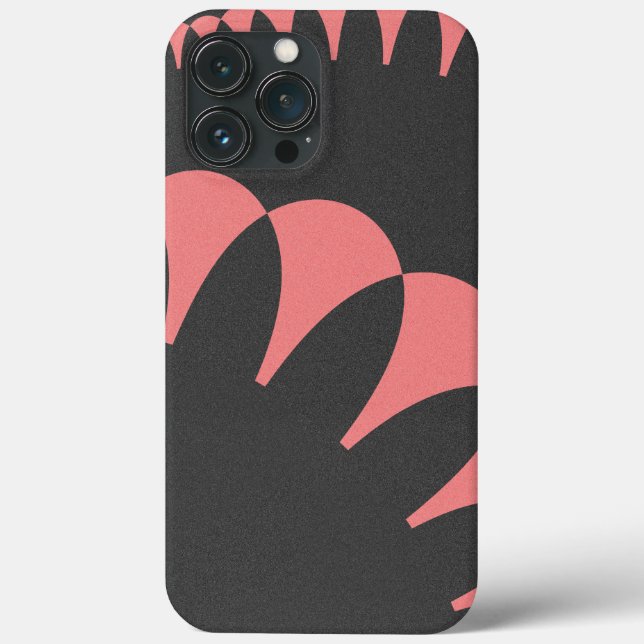 Abstrato Floral de Petais Rosa e Cinza Elegante (Verso)