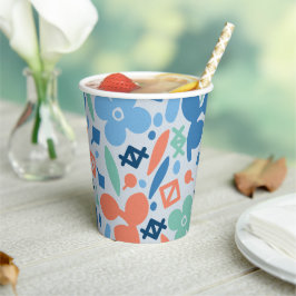 Abstrato Floral e Geométrico - Padrão Colorido