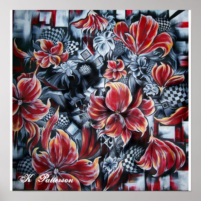 Abstrato floral impressão (Frente)