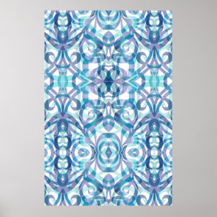 abstrato Floral poster