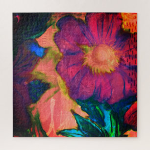 Abstrato Floral quebra-cabeça