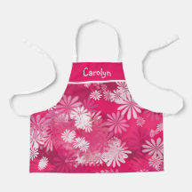 Abstrato floral rosa e branca, raparigas personali