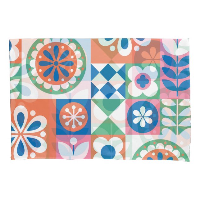 Abstrato Floral, Scandinávia Folk Design. (Frente)