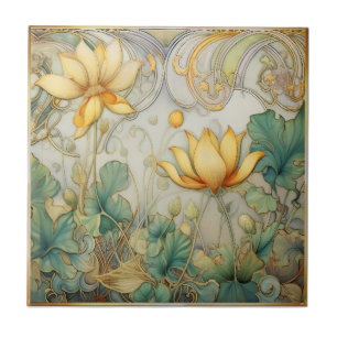 Abstrato: Flores, Azulejo cerâmico de Deco