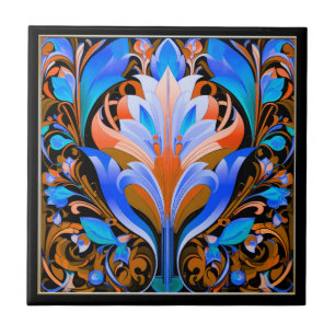 Abstrato: Flores, Azulejo cerâmico de Deco