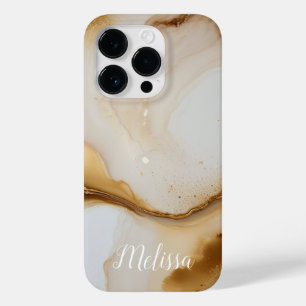 Abstrato Fluid Marinho Beige Dourado Personalize n