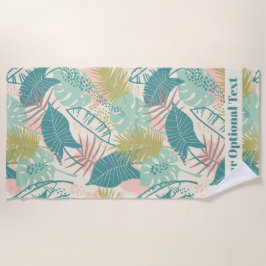 Abstrato Folha Papel-Padrão toalha de praia de tex