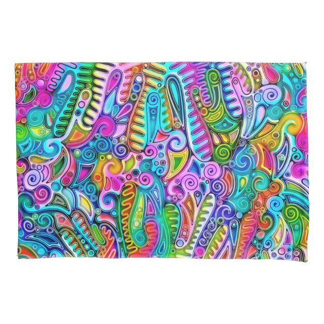 Abstrato forma a arte 9 muito colorida (Frente)