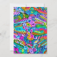Abstrato forma a arte 9 muito colorida