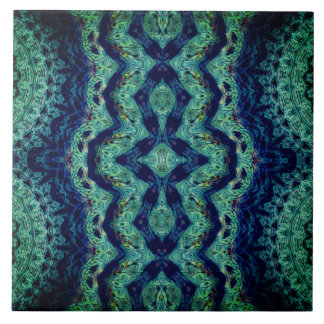 Abstrato Funky azul da cerceta rica