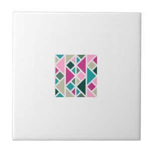 Abstrato geométrico de fuchsia turquoise