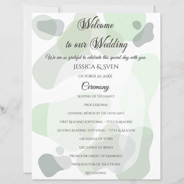 Abstrato Geométrico de Greenery (Frente)