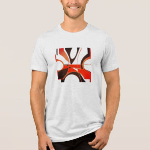 Abstrato Geométrico de Olho Vermelho Brilhante Pre