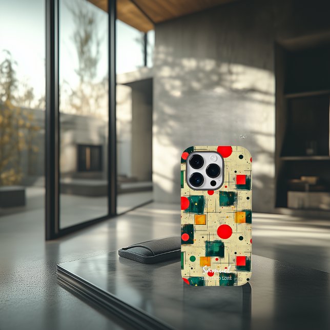 Abstrato Geométrico Design com Nome Personalizado (Criador carregado)