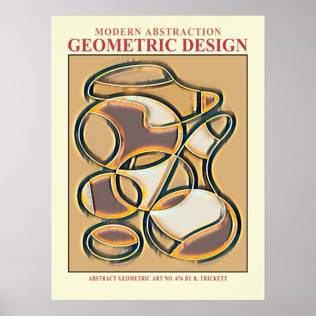 Abstrato Geométrico EP n.o 9 Poster (Frente)