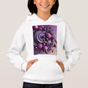 Abstrato Geométrico Hoodie para Raparigas