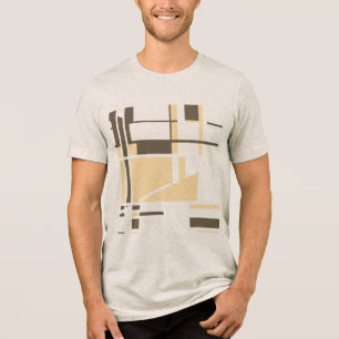 Abstrato Geométrico inspirado no Cream Dark Brown 