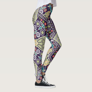 Abstrato Geométrico Leggings
