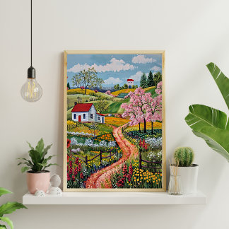 Abstrato Geométrico Poster (Matte)