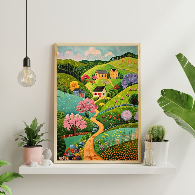 Abstrato Geométrico Poster (Matte) (Criador carregado)