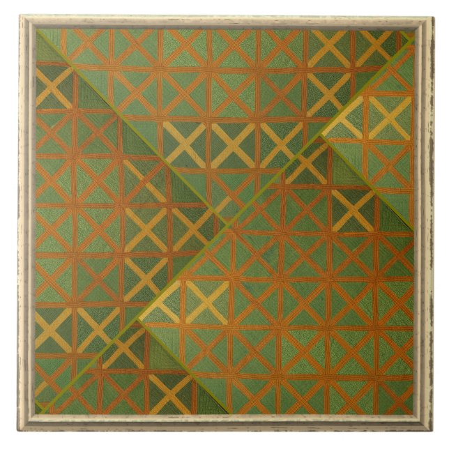 Abstrato Geométrico Verde e Azul (Frente)